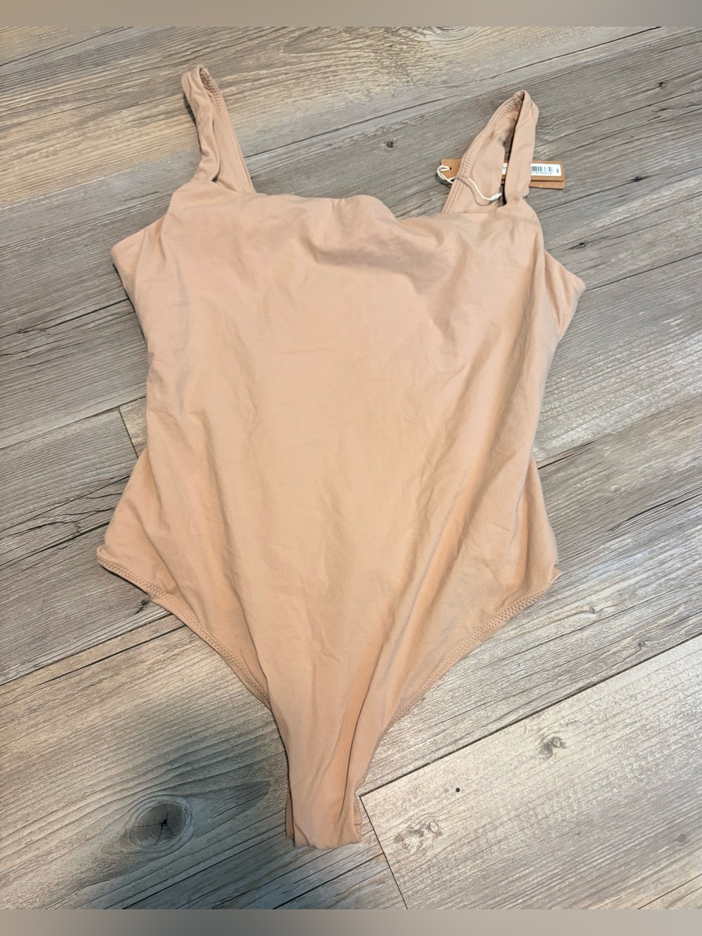 SKIMS Kim Kardashian Fits Everybody square neck bodysuit large new with tags